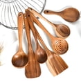 thumbnail image 1 of ACDANC Wooden Kitchen Utensil Set Wooden Utensil Set Wood Kitchen Utensils Set,7 Pcs, 1 of 8