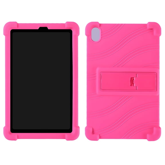 ACDANC for 7" Tablet 2024 Model,Impact Reduction Silicone Stand Cover,Tablet Stability Tablet Case,Pink