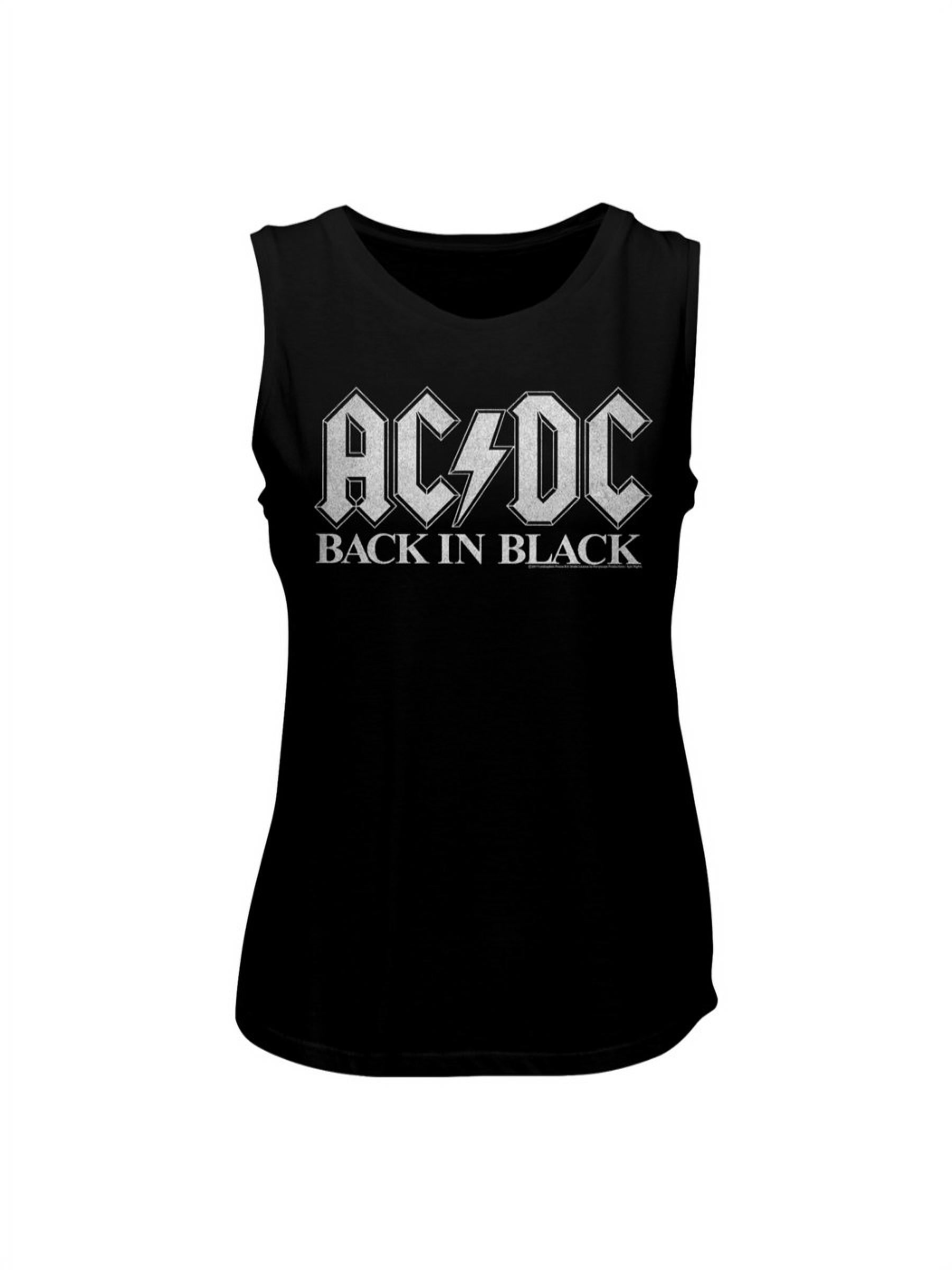 ACDC 1973 Heavy Metal Rock Band Music Group Back In Black Ladies Muscle ...