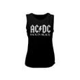 thumbnail image 1 of ACDC 1973 Heavy Metal Rock Band Music Group Back In Black Ladies Muscle Tank Top, 1 of 3