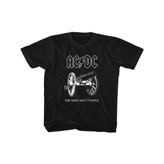 ACDC-ABOUT TO ROCK-BLACK YOUTH S/S TSHIRT-XS (5-6)