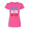 thumbnail image 1 of ACDC - ACDC USA Stack  - Juniors Fitted Graphic T-Shirt, 1 of 5