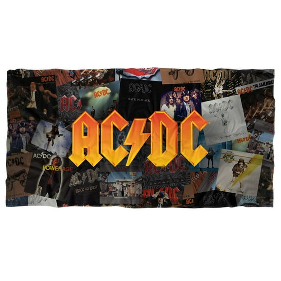 ACDC Albums Officially Licensed Beach Towel 30' X 60'