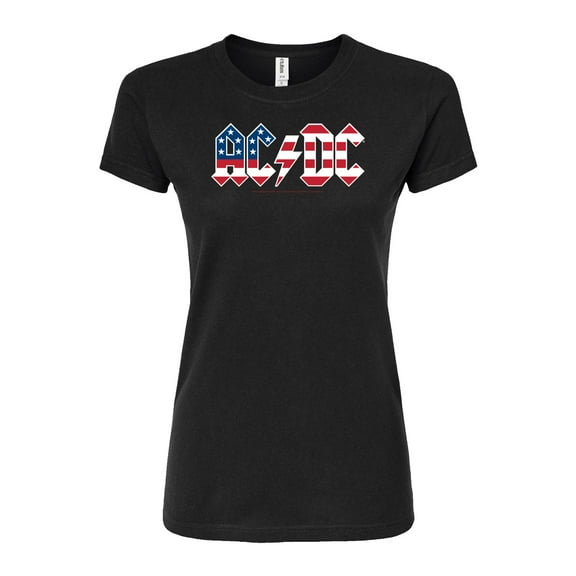 ACDC - Americana Logo - Juniors Fitted Graphic T-Shirt