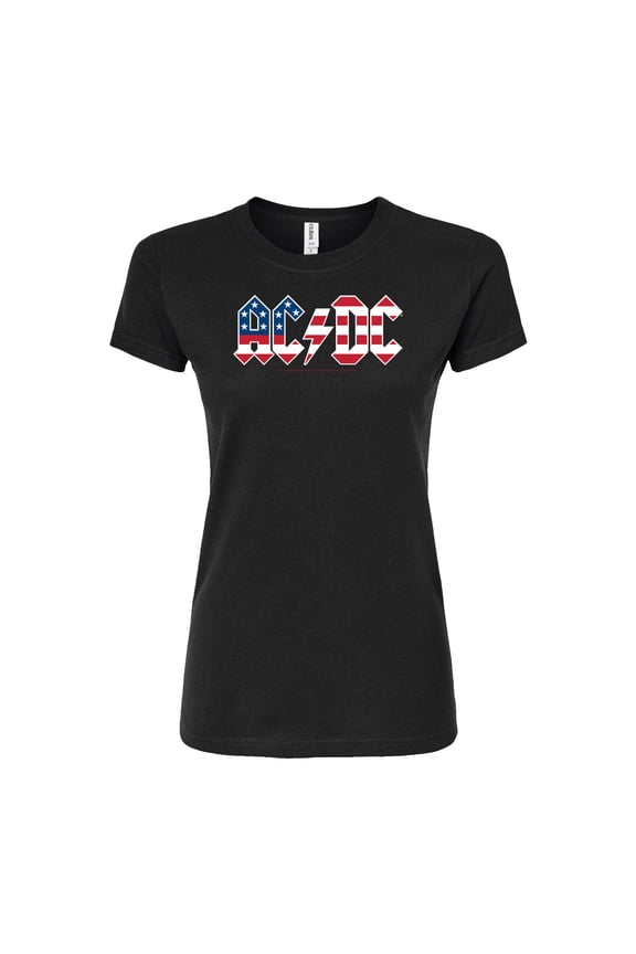 - Americana Logo - Juniors Fitted Graphic T-Shirt