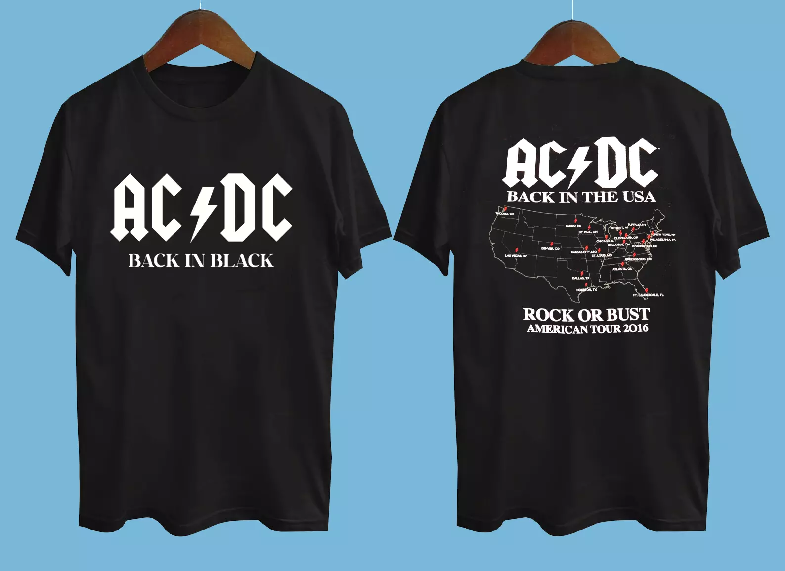 AC/DC Damen Rock Or Bust Pullunder - Offizielles Band-Shirt