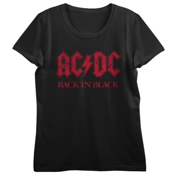 ACDC Australian, Rock Band, Rock and Roll, Music, Song on Black Short Sleeve Adult T-Shirt-XL