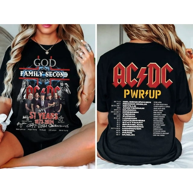 ACDC Band AC/DC Rock Music Band Pwr Up Pwr Up Tour 2024 with Pwr Tour