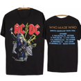 ACDC Band World Tour Who Made Who 2 Side Shirt Unisex S4XL Hot
