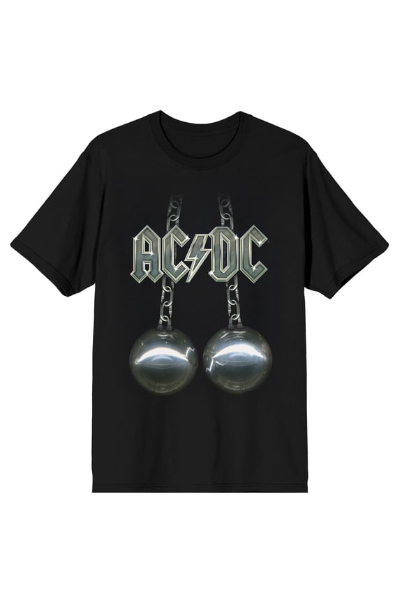 ACDC Big Chain Balls Graphic Short Sleeve Tee for Adults-XL