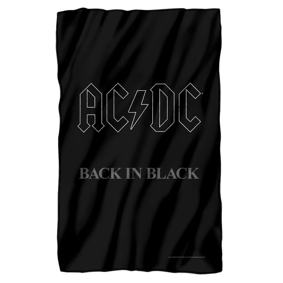 ACDC Blanket, 36"x58", Back in Black, Fleece Blanket