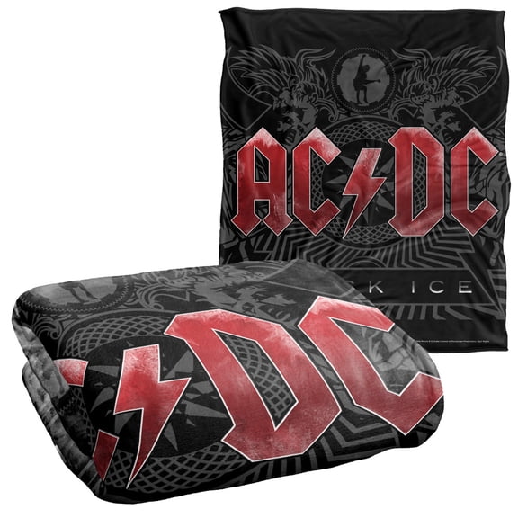 ACDC Blanket, 50"x60", Black Ice, Silky Touch Super Soft Throw