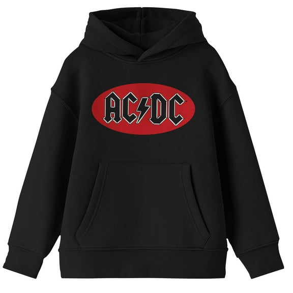 ACDC Boys Black Long Sleeve Hooded Sweatshirt - XL