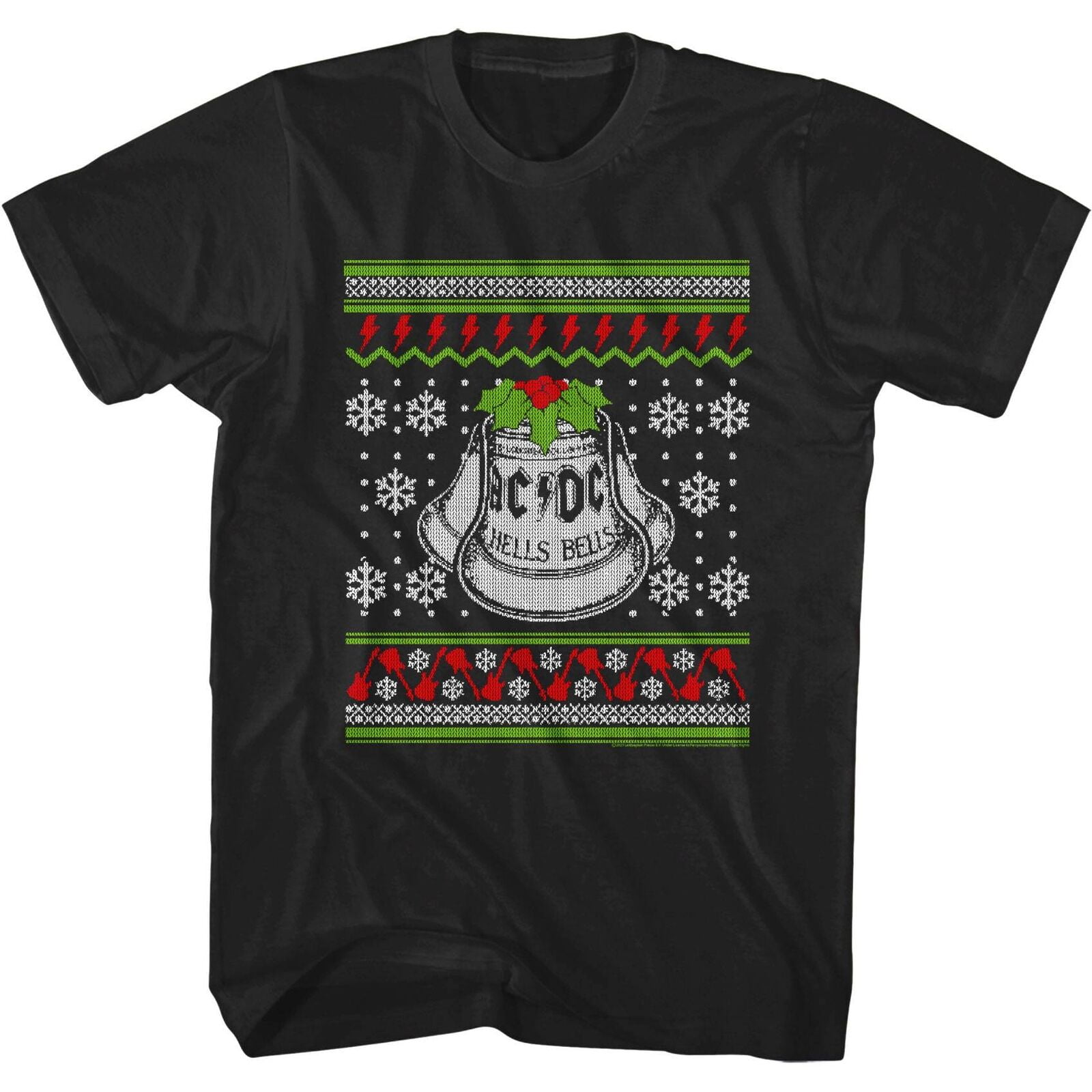 ACDC Christmas Hells Bells Men's T Shirt