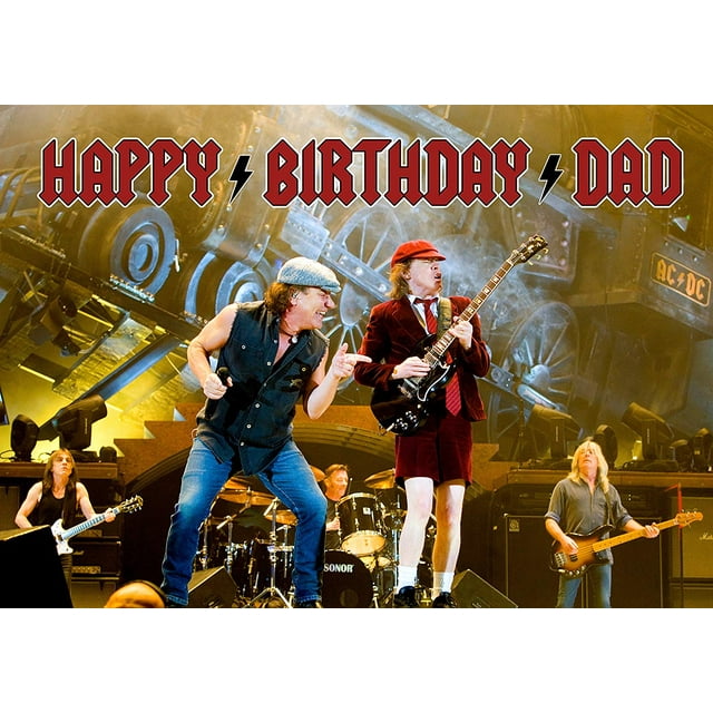 ACDC Edible Cake Image Topper Personalized Birthday Party 1/4 Sheet ...