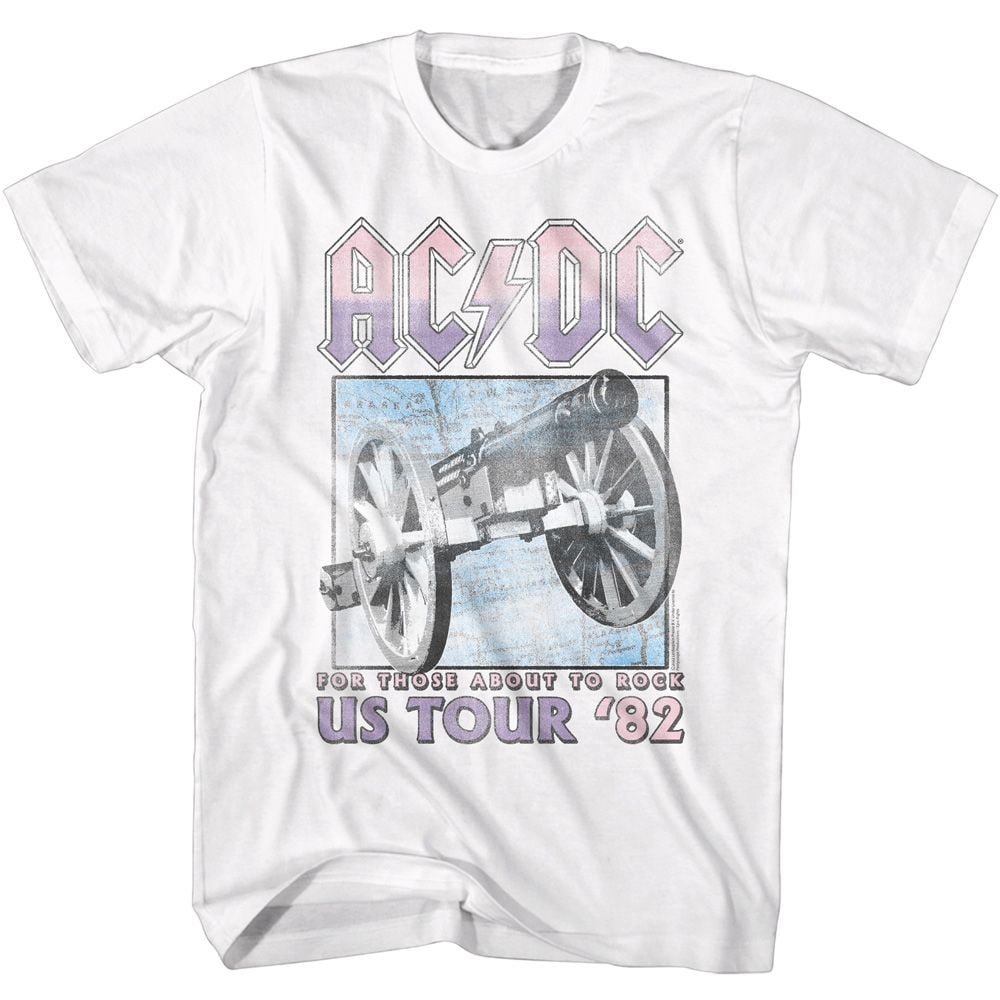 AC/DC Those About To Rock Tour White Adult T-Shirt 4Xl - Walmart.com
