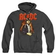 thumbnail image 1 of ACDC Fire And Horns Unisex Adult Pull-Over Heather Hoodie, Black, 3X-Large, 1 of 1