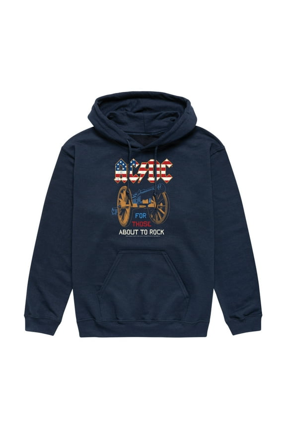 - For Those About To Rock - Men's Pullover Hooded Fleece Sweatshirt