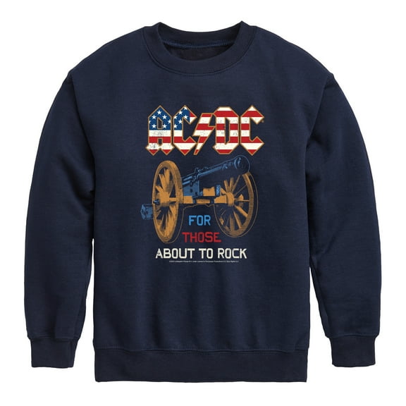 ACDC - For Those About To Rock - Toddler And Youth Crewneck Fleece Sweatshirt