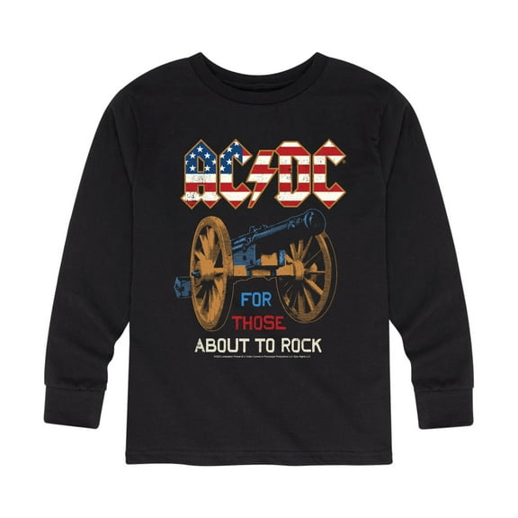 ACDC - For Those About To Rock - Toddler And Youth Long Sleeve Graphic T-Shirt