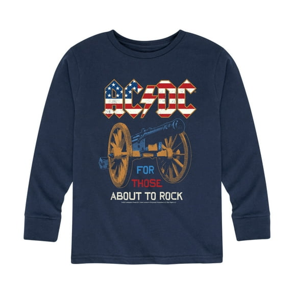 ACDC - For Those About To Rock - Toddler And Youth Long Sleeve Graphic T-Shirt