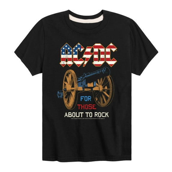ACDC - For Those About To Rock - Toddler And Youth Short Sleeve Graphic T-Shirt