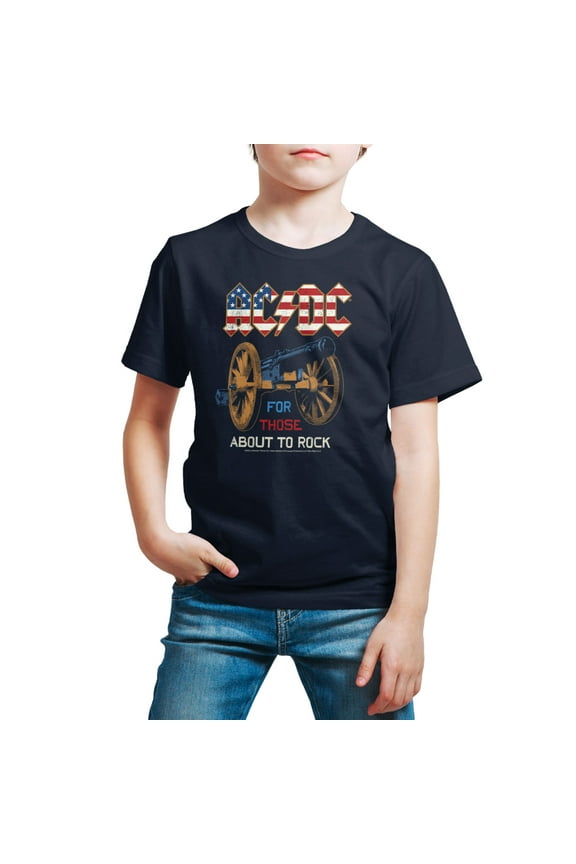 - For Those About To Rock - Toddler And Youth Short Sleeve Graphic T-Shirt