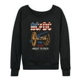 thumbnail image 1 of ACDC - For Those About To Rock - Women's Lightweight French Terry Long Sleeve Shirt, 1 of 5