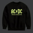 thumbnail image 1 of ACDC - Glow In The Dark - Back In Black - Toddler & Youth Crewneck Fleece Sweatshirt, 1 of 5