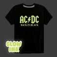 thumbnail image 1 of ACDC - Glow In The Dark - Back In Black - Toddler & Youth Short Sleeve Graphic T-Shirt, 1 of 5
