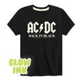 thumbnail image 1 of ACDC - Glow In The Dark - Back In Black - Toddler & Youth Short Sleeve Graphic T-Shirt, 1 of 5