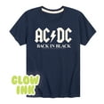 thumbnail image 1 of ACDC - Glow In The Dark - Back In Black - Toddler & Youth Short Sleeve Graphic T-Shirt, 1 of 5