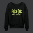 thumbnail image 1 of ACDC - Glow In The Dark - Back In Black - Women's Lightweight French Terry Long Sleeve Shirt, 1 of 5