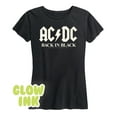thumbnail image 1 of ACDC - Glow In The Dark - Back In Black - Women's Short Sleeve Graphic T-Shirt, 1 of 5