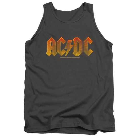 ACDC Gradient Logo Unisex Adult Tank Top, Charcoal, X-Large