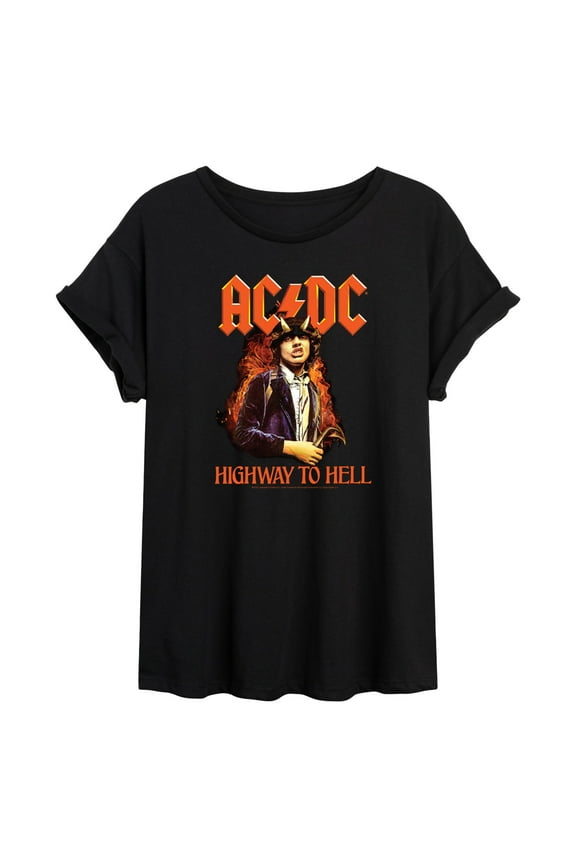 - Halloween - Highway To Hell - Juniors Ideal Flowy Muscle T-Shirt