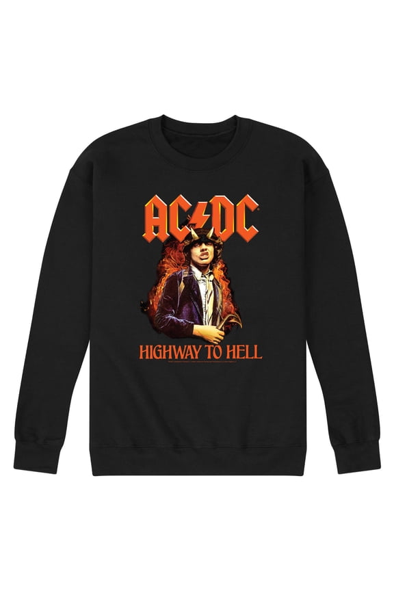 - Halloween - Highway To Hell - Men's Crew Neck Fleece Pullover