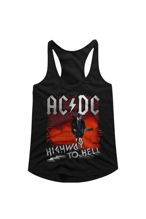 ACDC Highway to Hell Angus Shredding Women's Tank Top (S)