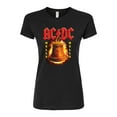 thumbnail image 1 of ACDC - Hells Bells Flames  - Juniors Fitted Graphic T-Shirt, 1 of 5