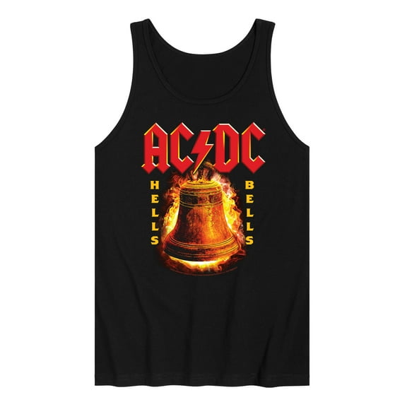ACDC - Hells Bells Flames - Men's Jersey Tank Top