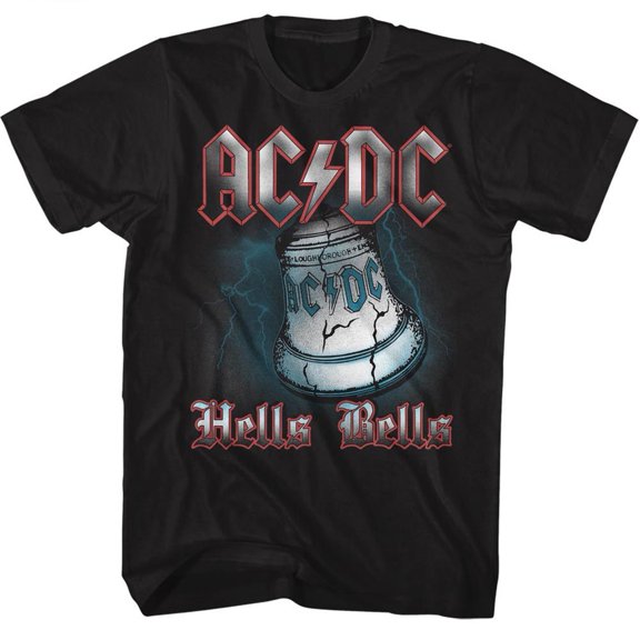 ACDC Hells Bells Licensed Adult T Shirt, 2XL