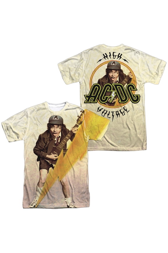 ACDC Higher Voltage Unisex Adult Sublimated Costume T Shirt (Front/Back), 2X-Large Multicolor