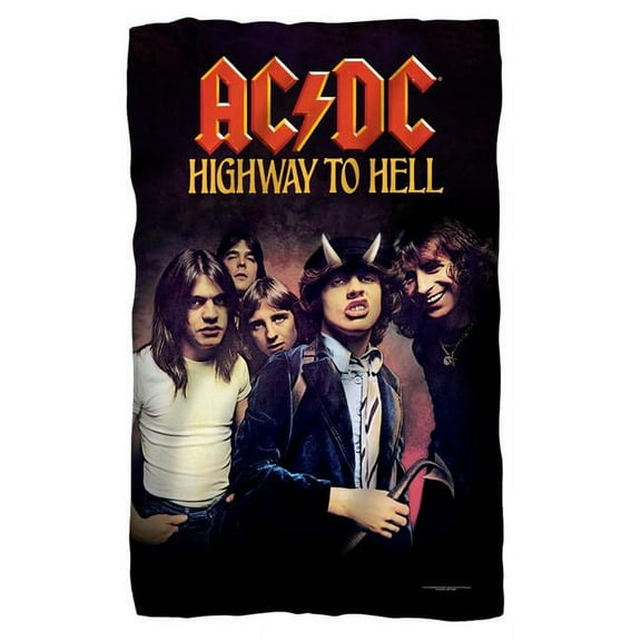 Highway to Hell AC/DC Lightweight Fleece Blanket