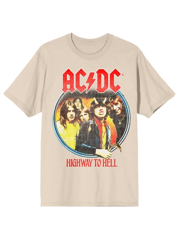 ACDC Highway To Hell Crew Neck Short Sleeve Tofu Women's T-shirt
-Small