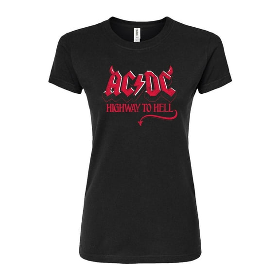 ACDC - Highway To Hell - Juniors Fitted Graphic T-Shirt