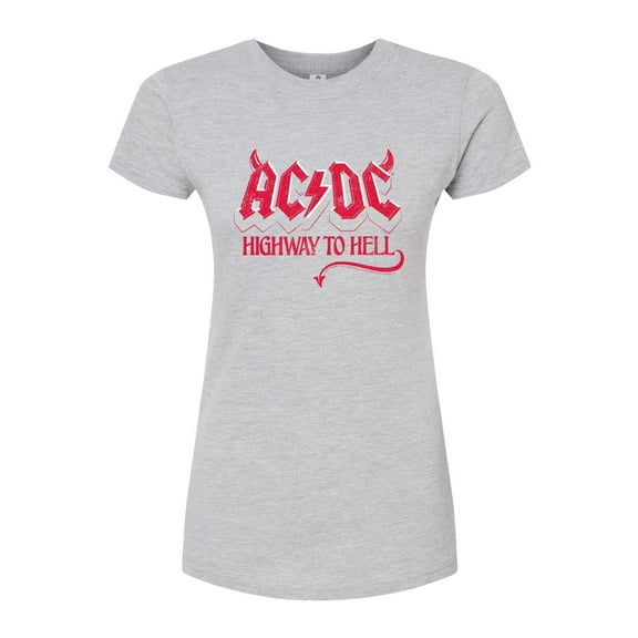 ACDC - Highway To Hell - Juniors Fitted Graphic T-Shirt