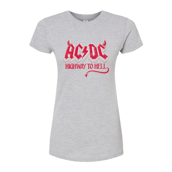 ACDC - Highway To Hell - Juniors Fitted Graphic T-Shirt
