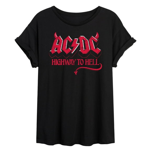 ACDC - Highway To Hell - Juniors Ideal Flowy Muscle T-Shirt