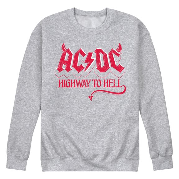 ACDC - Highway To Hell - Men's Crew Neck Fleece Pullover