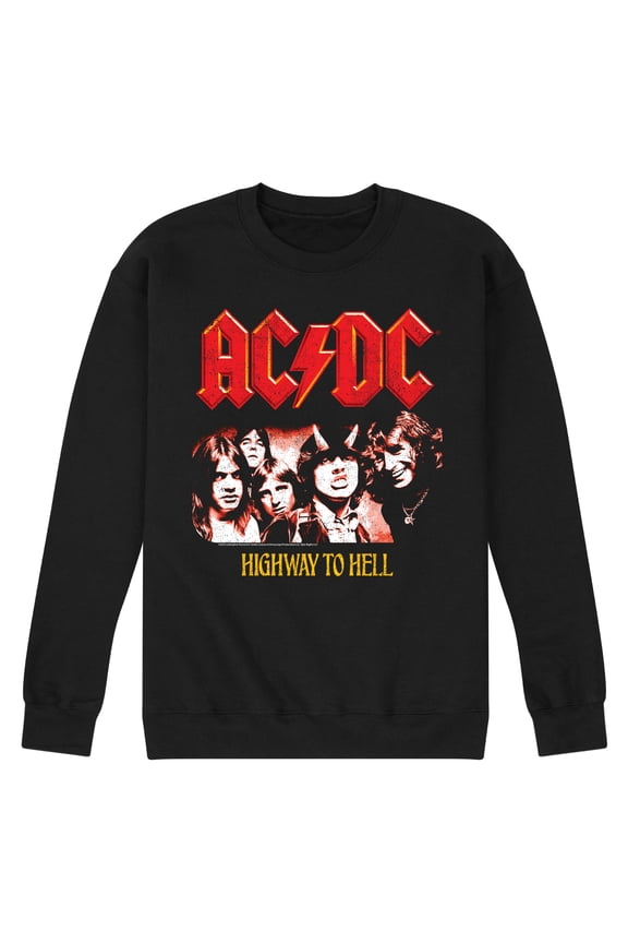 - Highway To Hell - Men's Crew Neck Fleece Pullover